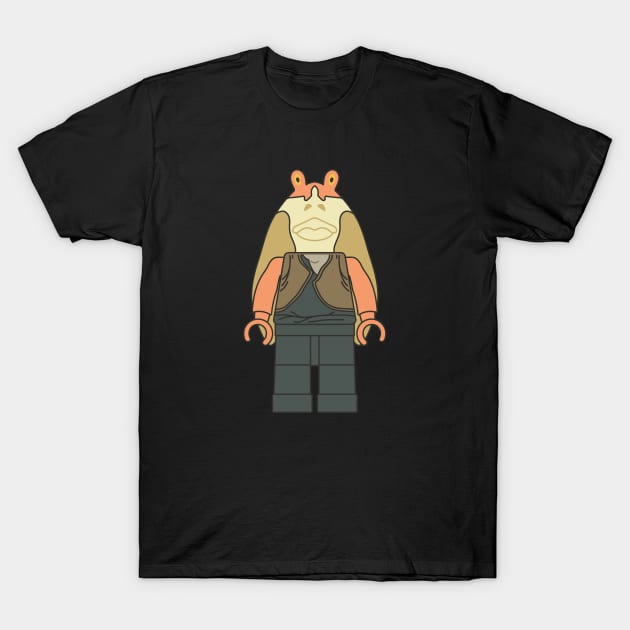 Jar Jar Bricks T-Shirt by beforetheinkisdry